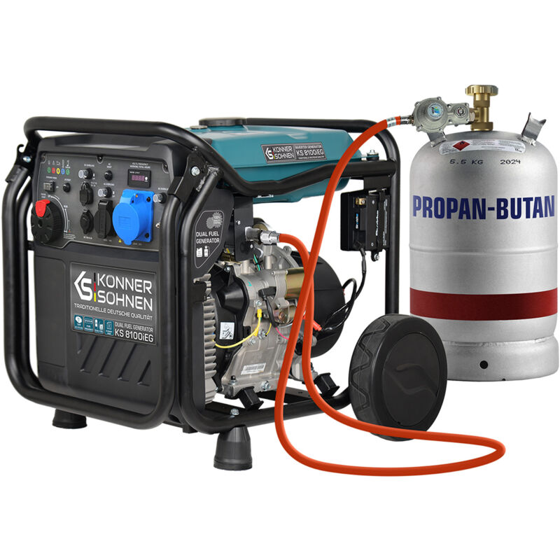 foto del prodotto generatore di inverter a benzina e gas 8000 w k nner s hnen ks 8100ieg elettrico