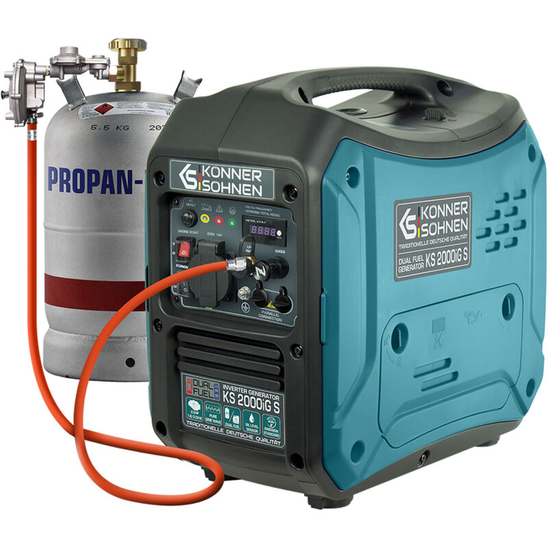 foto del prodotto generatore di inverter a benzina e gas k nner s hnen 2000 w ks 2000ig s