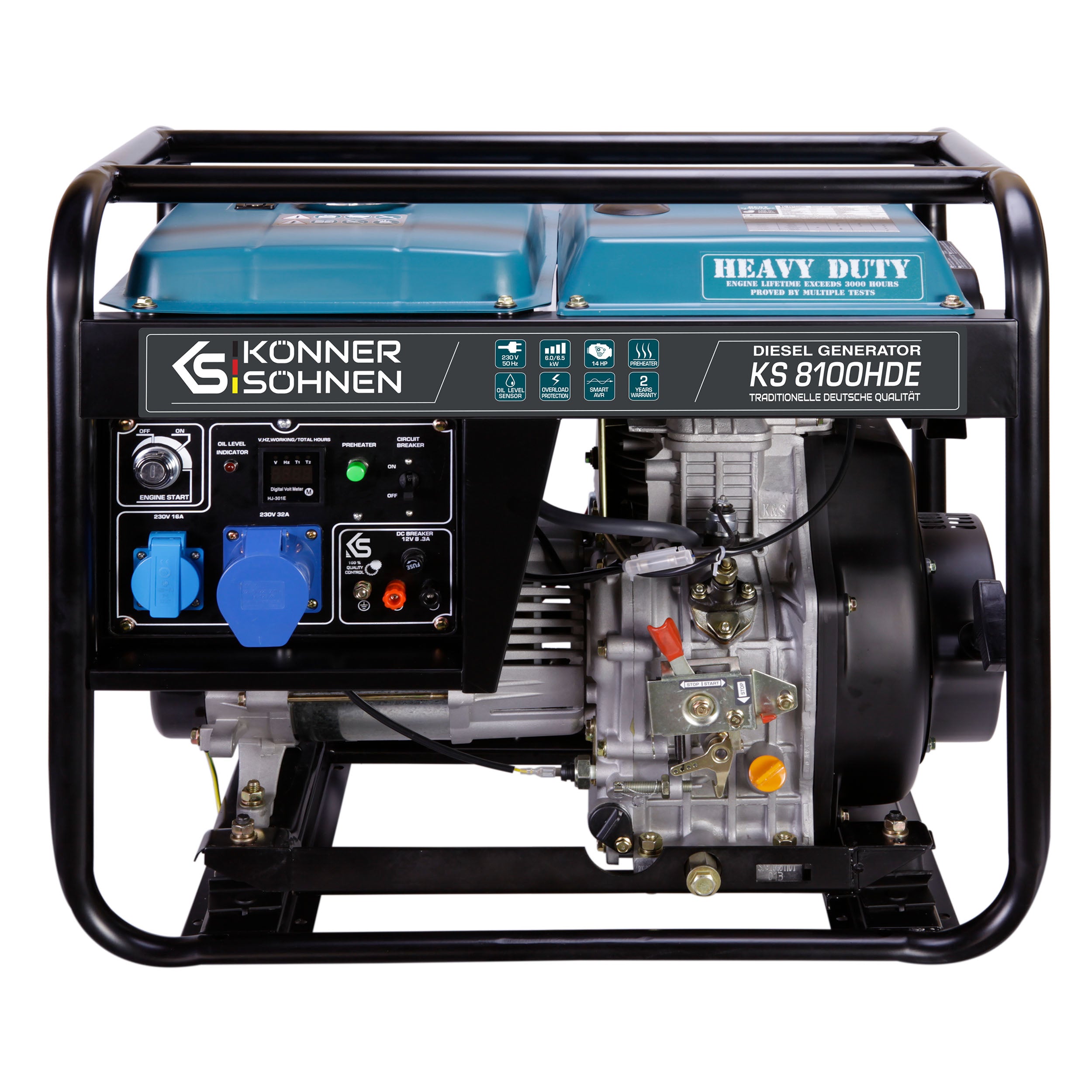 foto del prodotto generatore diesel quot k nner amp s hnen quot ks 8100hde euro v 