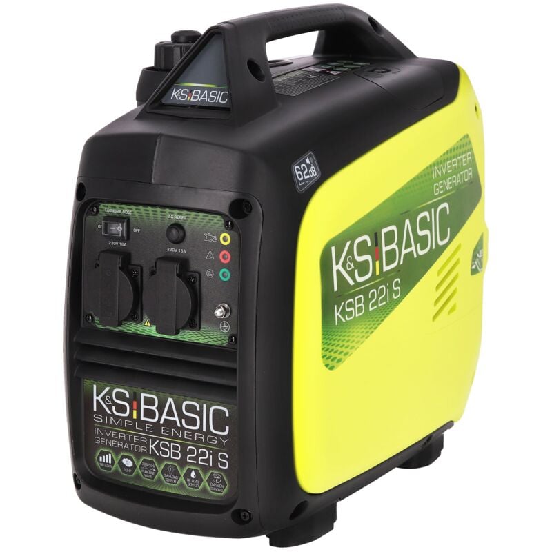 foto del prodotto generatore inverter ksb 22i s generatore di corrente 2000 w, conversione elettronica, silenzioso, motore euro v, 2 prese da 16 a 230 v , modalit 
