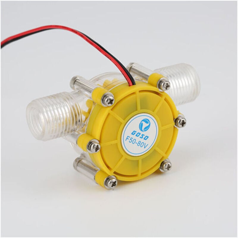 foto del prodotto generatore microidroelettrico, generatore a turbina idraulica f50 dc 12v, pompa di flusso d'acqua, generatore a turbina, strumento di ricarica f50