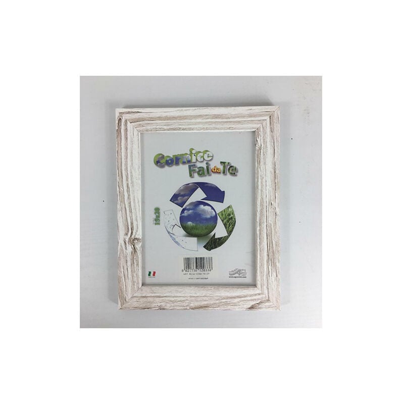 foto del prodotto generico cornice porta foto in legno vetro in crilex 30x40 cm bianco e beige