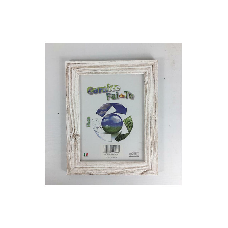 foto del prodotto generico cornice porta foto in legno vetro in crilex 30x45 cm bianco e beige