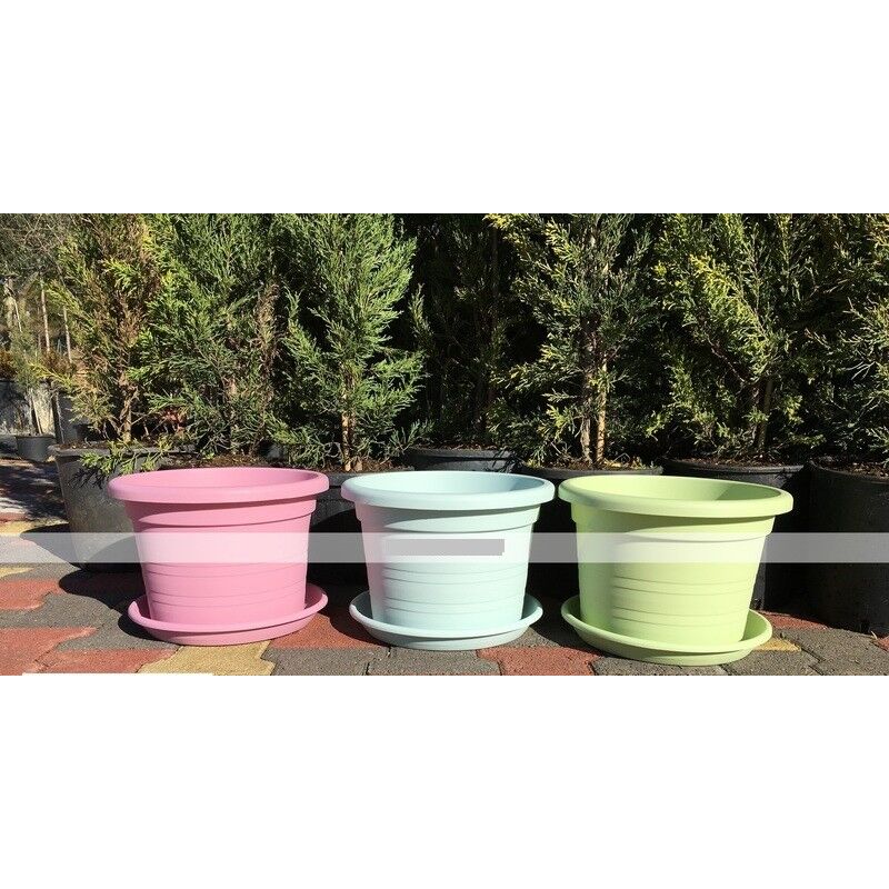 foto del prodotto generico sottovaso vaso da giardino cilindro 22 cm per vaso da 24 cm colore rosa 