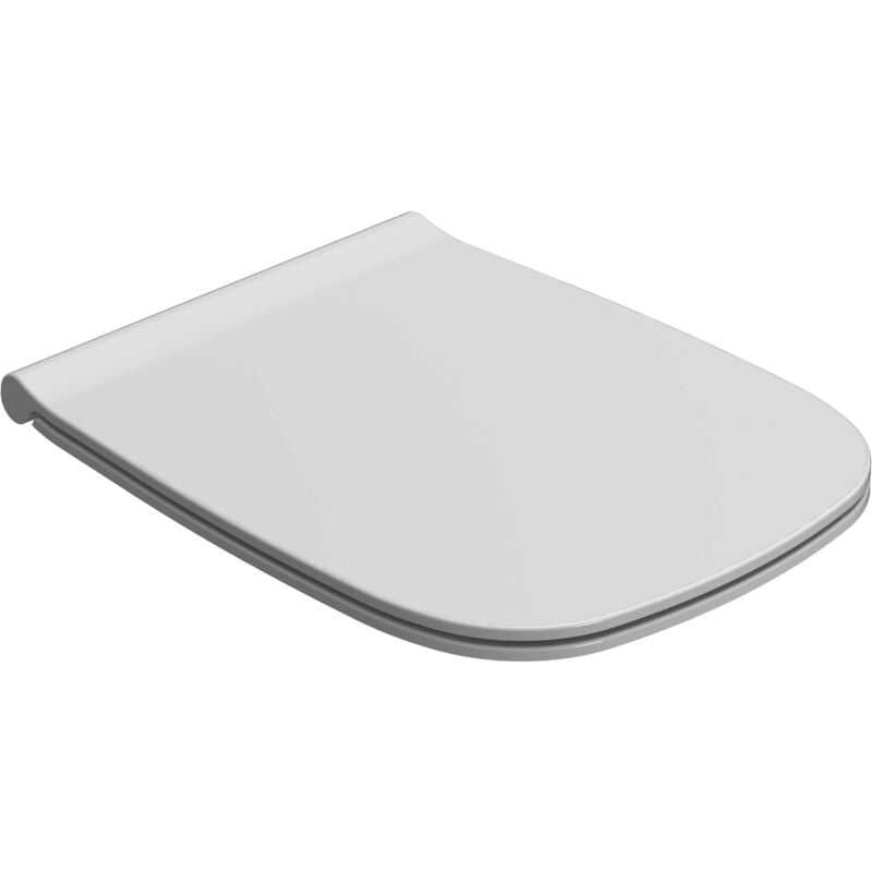 foto del prodotto genesis sedile termoindurente rallentato bianco lucido codice prod gn020bi ceramica globo