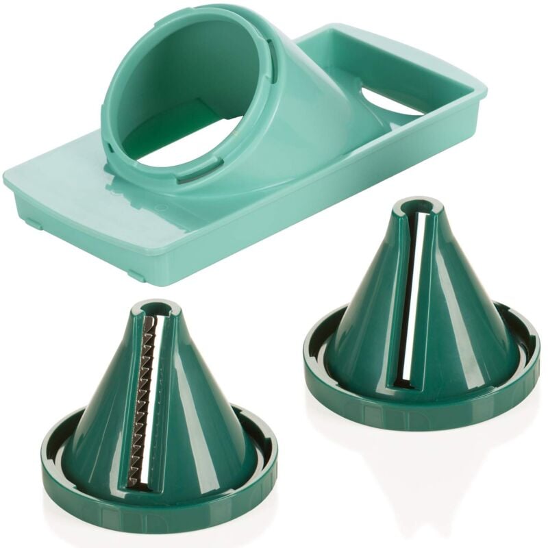 foto del prodotto genius a33751 affettatrice per frutta e verdura, verde