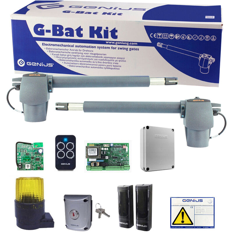 foto del prodotto genius kit faac automazione cancello battente g bat 300 51701271 gflash 230v