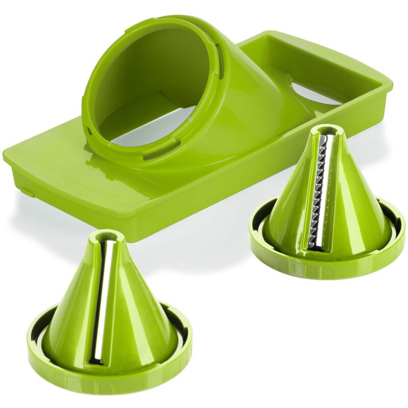 foto del prodotto genius nicer julietti smart, 3 pezzi, affettatrice, spirali decorative, juliennes, spaghetti di verdure, kiwi