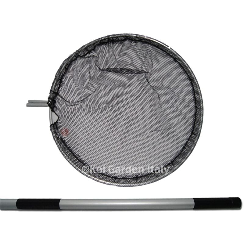 foto del prodotto genki4koi natural food rete cattura koi da 80 cm manico in aluminio da 250 cm compreso