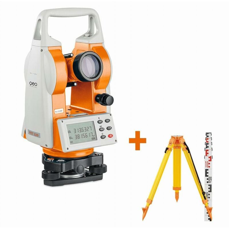 foto del prodotto geo fennel confezione teodolite fet 220 treppiede fs 24 mirino tn 14 313000 s01