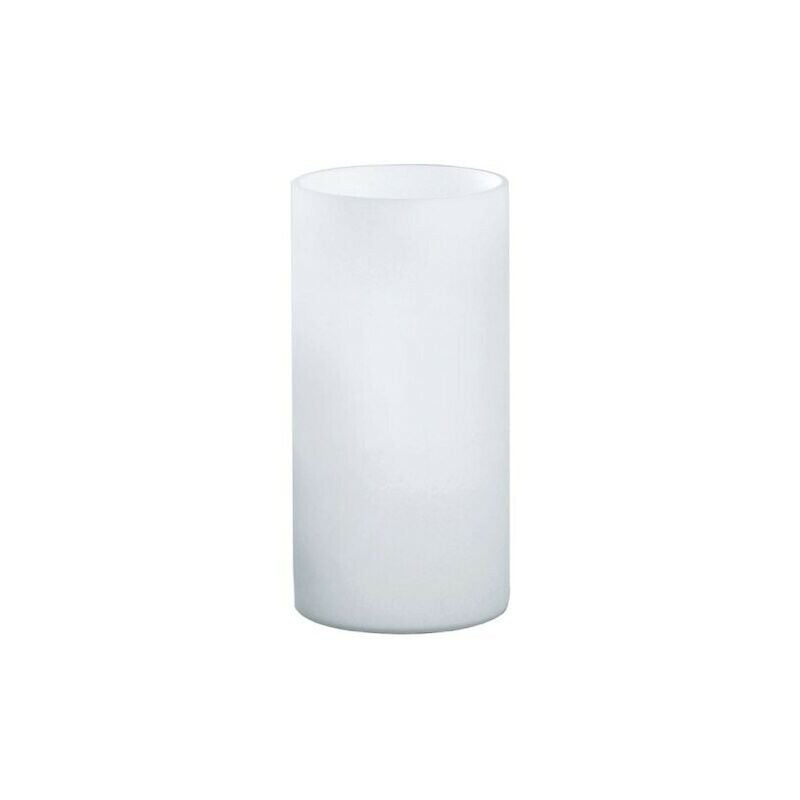 foto del prodotto geo lampada cilindrica da tavolo in vetro bianco h.20 cm. e14 1x60w 81827 eglo