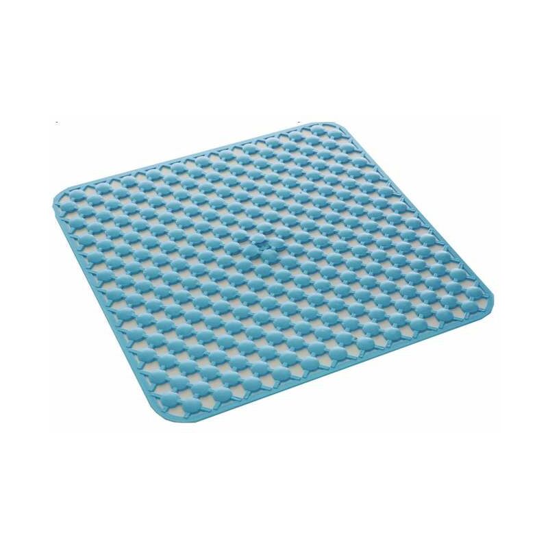 foto del prodotto geo tappeto antiscivolo per doccia in pvc azzurro 53x53