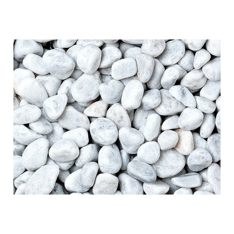 foto del prodotto geosism nature s.a.s.di barani simone c. ciottoli, sassi per giardino, bianco carrara 25 40 mm 1200 kg 