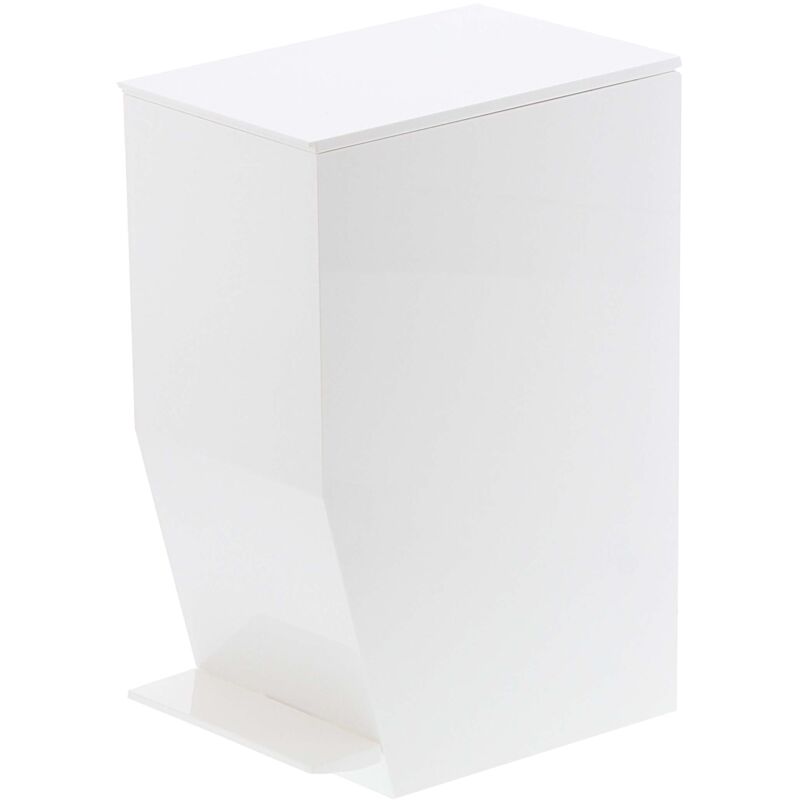 foto del prodotto gerson pattumiera da bagno, plastica, bianco, 19 x 12 x 27,5 cm