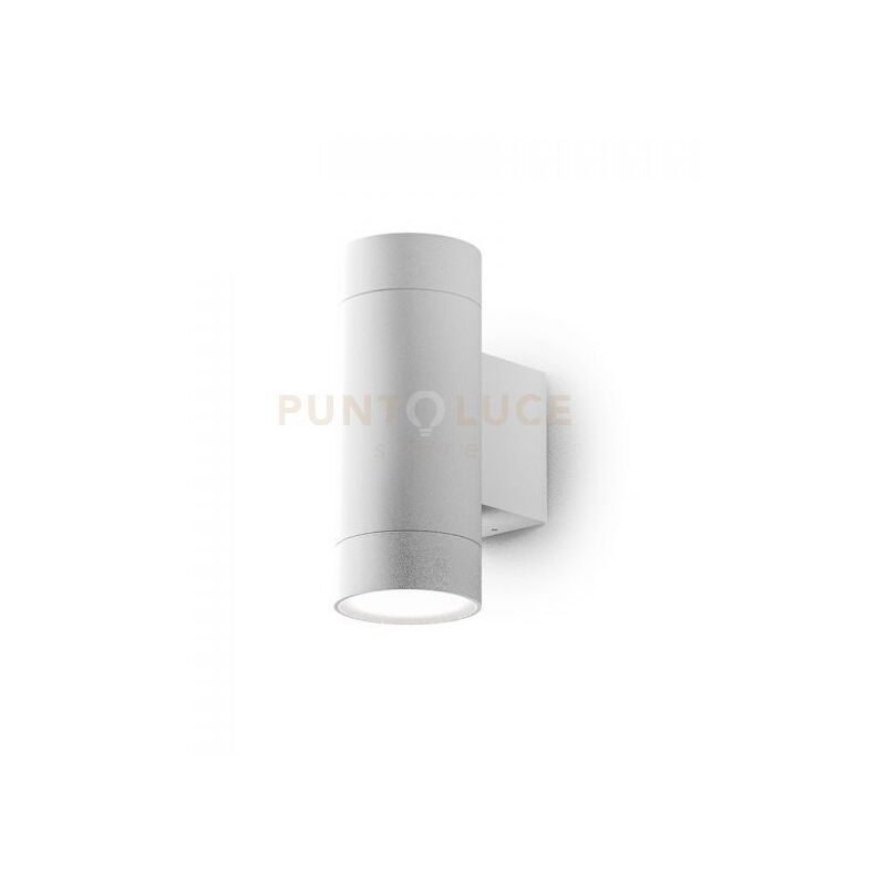 foto del prodotto ges1064 applique 1 luce attcaco gu10 colore bianco in alluminio ip54 h.16cm