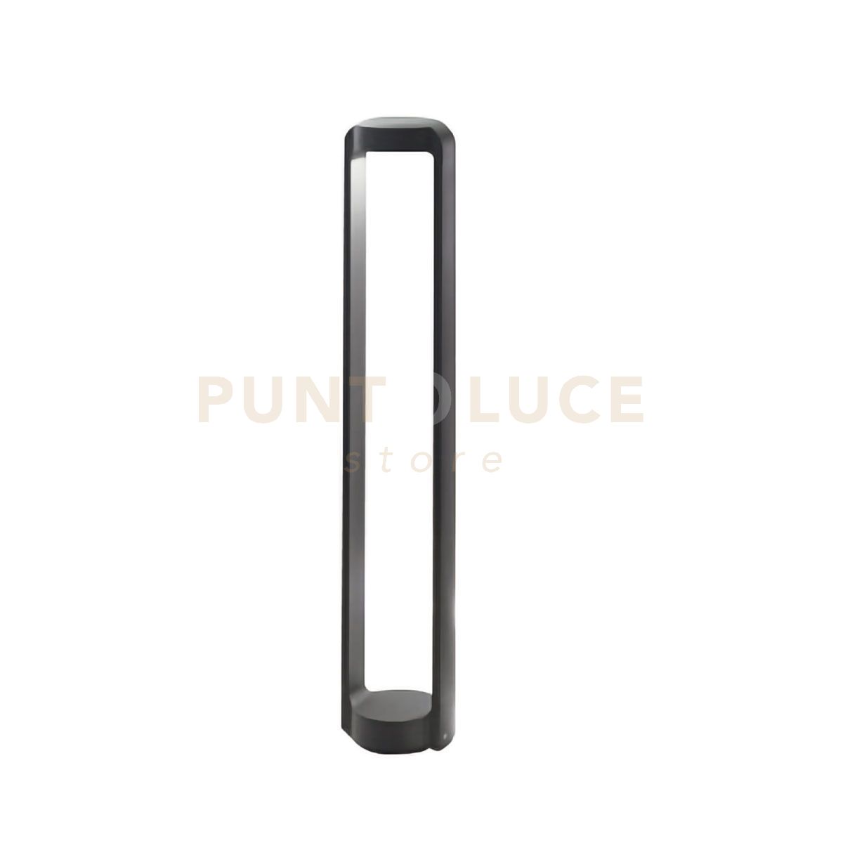 foto del prodotto ges452c paletto in alluminio grigio antracite ip65 a led 3000k 1200lm 13w 80cm