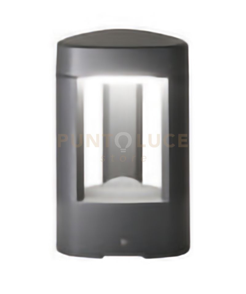 foto del prodotto ges493 paletto in alluminio 1 luce attacco gx53 grigio antracite h.20cm