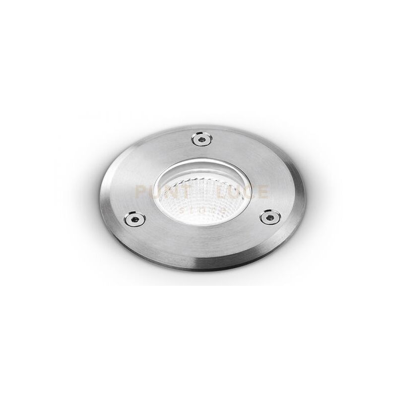 foto del prodotto ges542 segnapassi in alluminio e acciaio aisi 306 led 4000k 395lm 5w tondo
