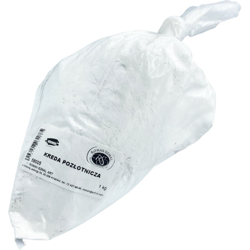 foto del prodotto gesso per doratura in plastica bianca macinata romana szmal 1kg