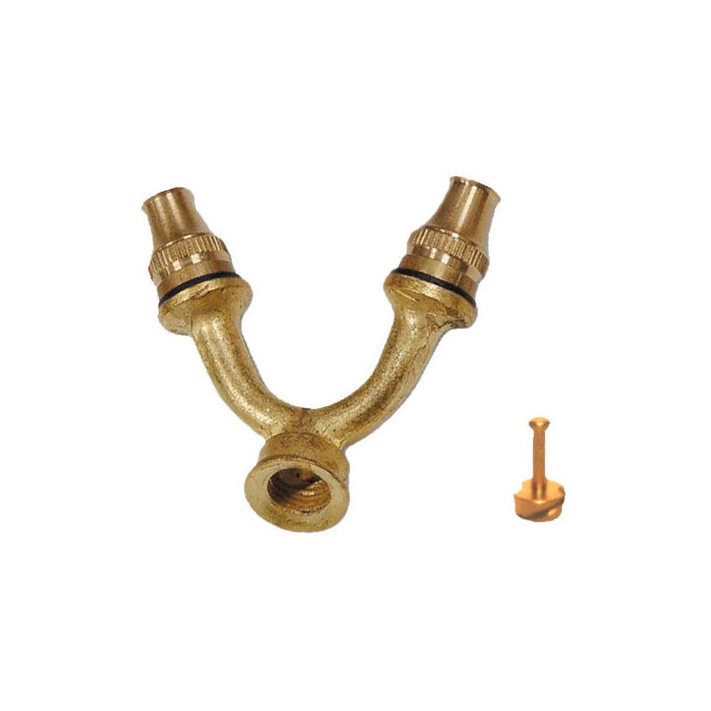 foto del prodotto getto biforco c elichetta ottone