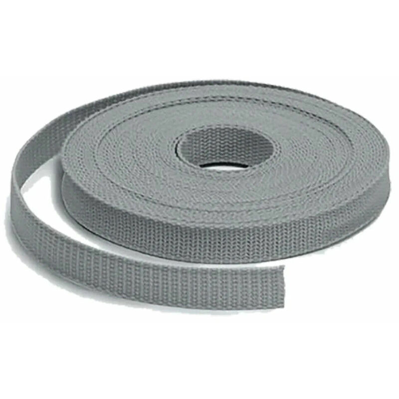 foto del prodotto gewiss bandella in tessuto per fissaggio tubi di colore grigio 1,6 mm x 0,8 mm x 10 mt