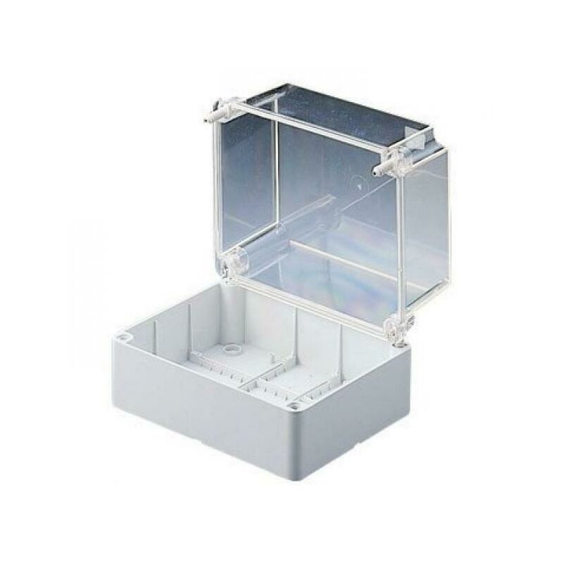 foto del prodotto gewiss cassetta alta con coperchio trasparente cassetta di derivazione e per apparecchiature elettriche ed elettroniche gw44438