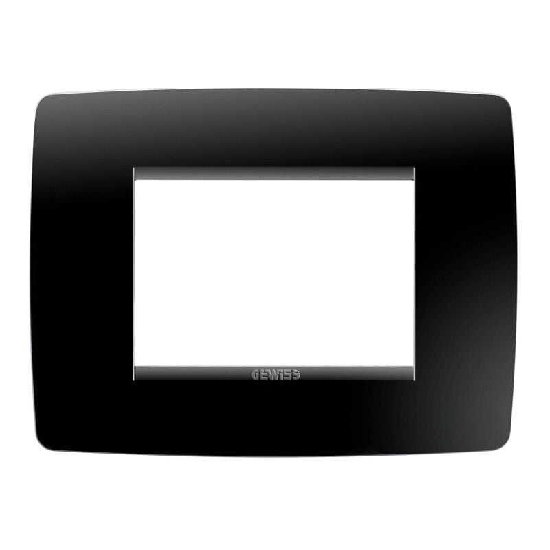 foto del prodotto gewiss chorus placca one 3p nero toner gw16103tn
