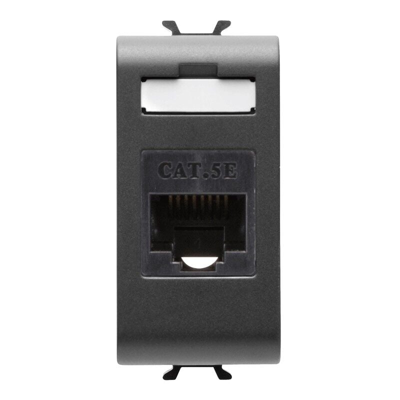 foto del prodotto gewiss chorus presa rj45 cat 5e nero gw12421