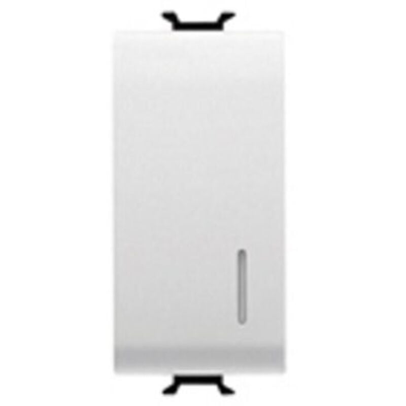 foto del prodotto gewiss deviatore unipolare 1m 1p 16ax illuminabile loc.bianco cod. gw10052 