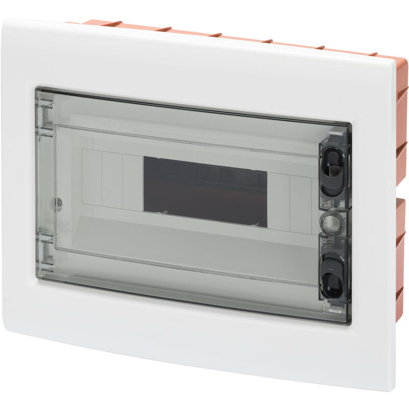 foto del prodotto gewiss gw 40605 centralino con porta trasparente fum da incasso 12m ip40