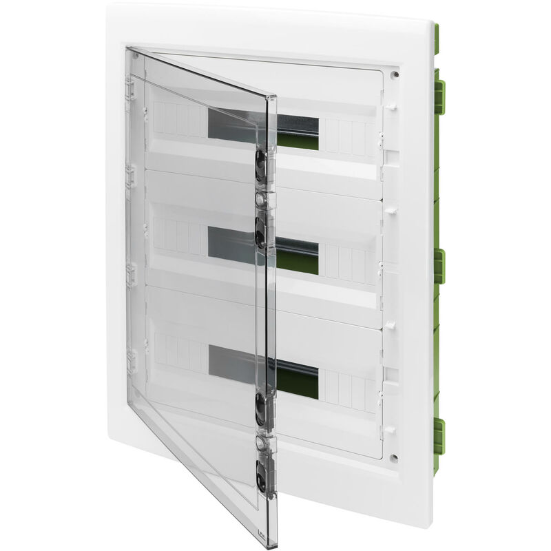 foto del prodotto gewiss gw 40610pm centralino per cartongesso con porta trasparente fum 54m ip40