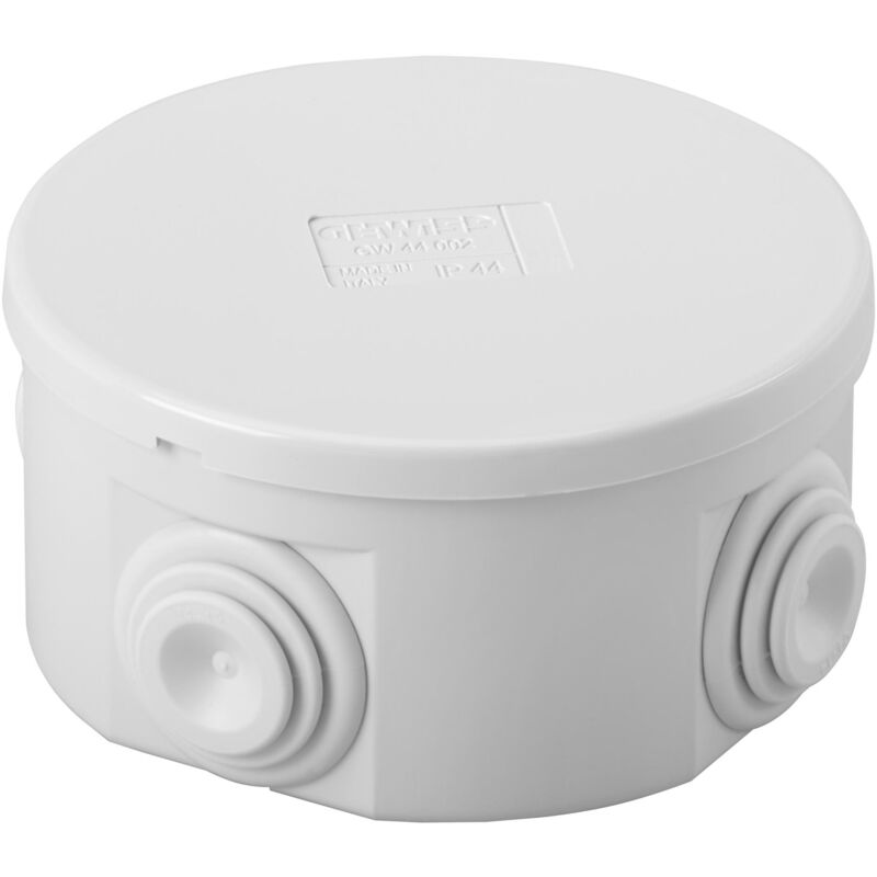 foto del prodotto gewiss gw 44002 scatola di derivazione con coperchio a pressione ip44 80x40
