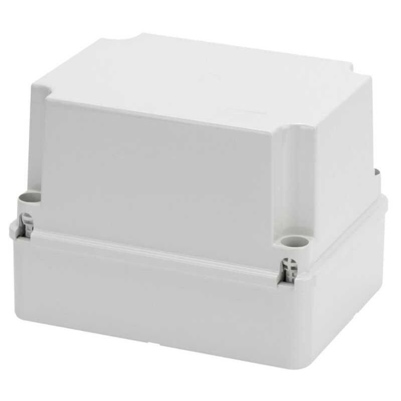 foto del prodotto gewiss gw44217 cassetta di derivazione con coperchio alto a vite, ip56, dimensioni interne 190x140x140, pareti lisce, grigio ral 7035