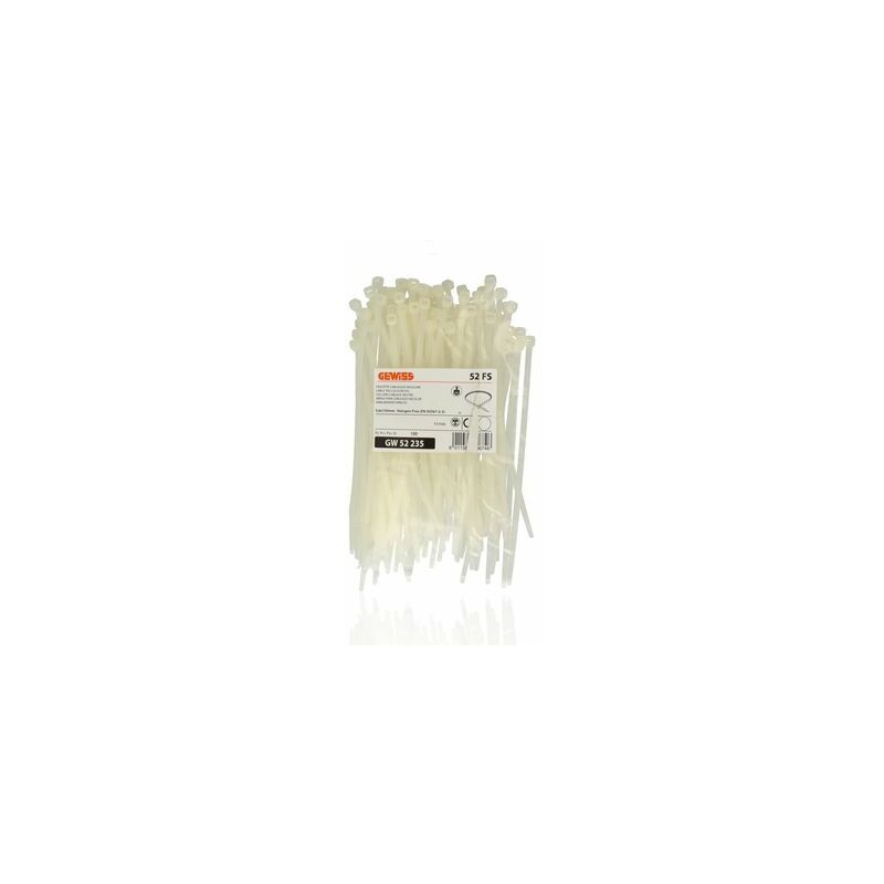 foto del prodotto gewiss gw52235 pacco di fascette standard per cablaggio 3,6x150mm, 100 pezzi