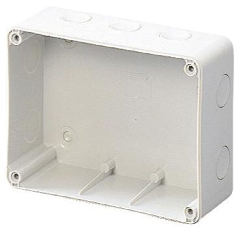 foto del prodotto gewiss gw66677 - cassetta da parete per prese fisse orizzontali - 16/32a cbf - ip44
