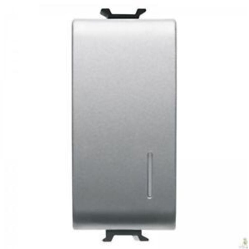 foto del prodotto gewiss interruttore 1m 1p 16ax illuminabile loc.titanio cod. gw14002 