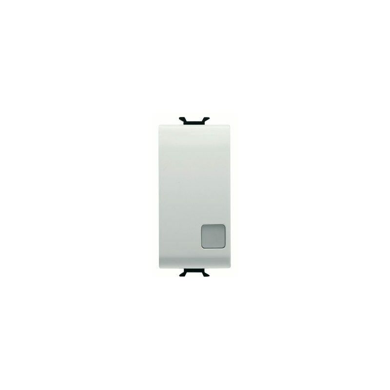 foto del prodotto gewiss interruttore bipolare 250v ac 16ax illuminabile 1m bianco lucido chorusmart gw10005