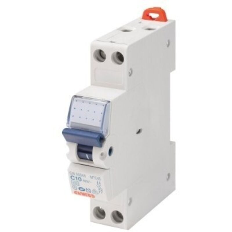 foto del prodotto gewiss interruttore magnetotermico compatto 1p n c10 4,5ka 1m cod. gw90026 