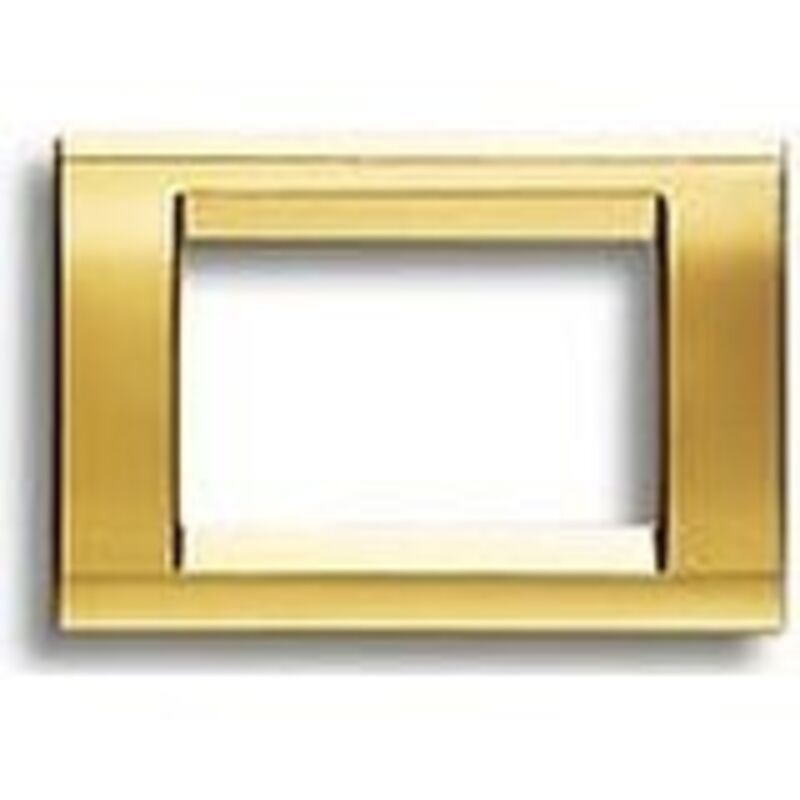 foto del prodotto gewiss placca 3 posti oro antico playbus cod. gw32063 