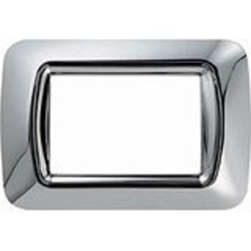 foto del prodotto gewiss placca 4 posti cromo soft top system cod. gw22654 