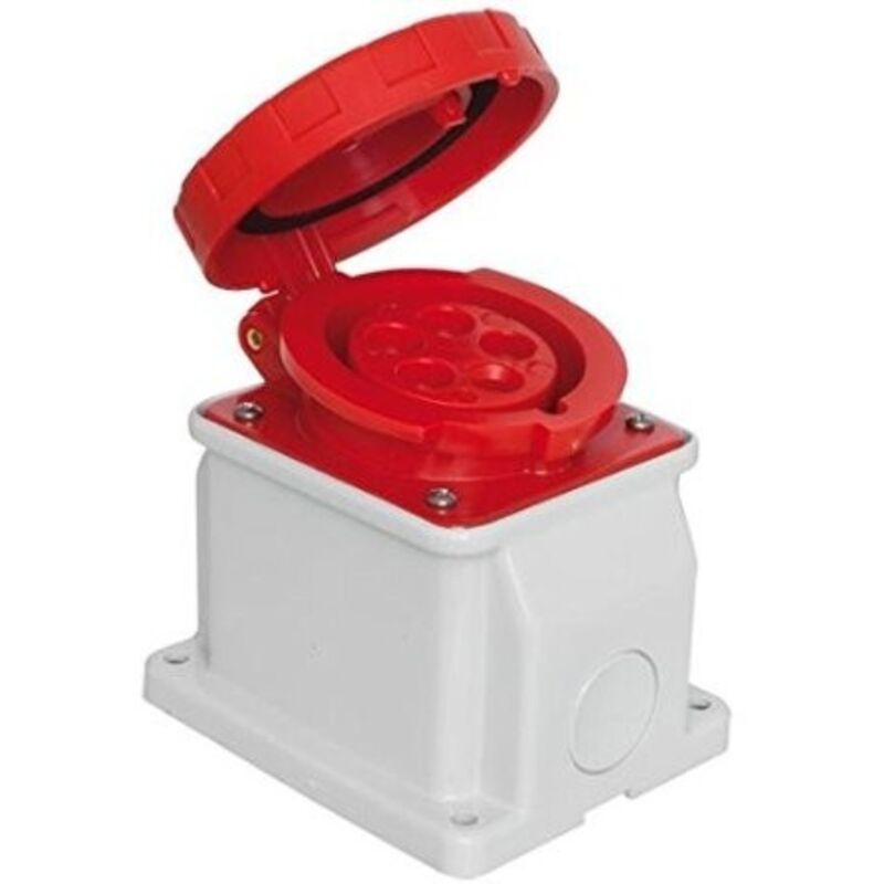 foto del prodotto gewiss presa fissa 10 parete st.3p n t 16a 380v 6h cod. gw62431 