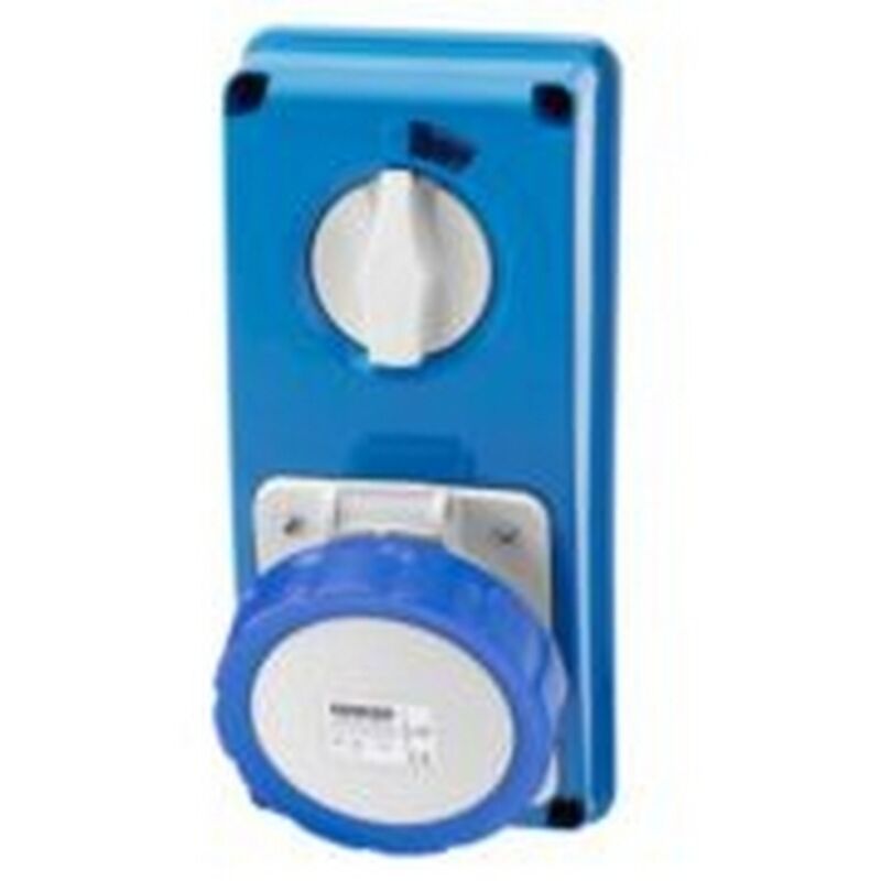 foto del prodotto gewiss presa fissa interbloccata verticale 2p t 32a 200 250v 6h ip67