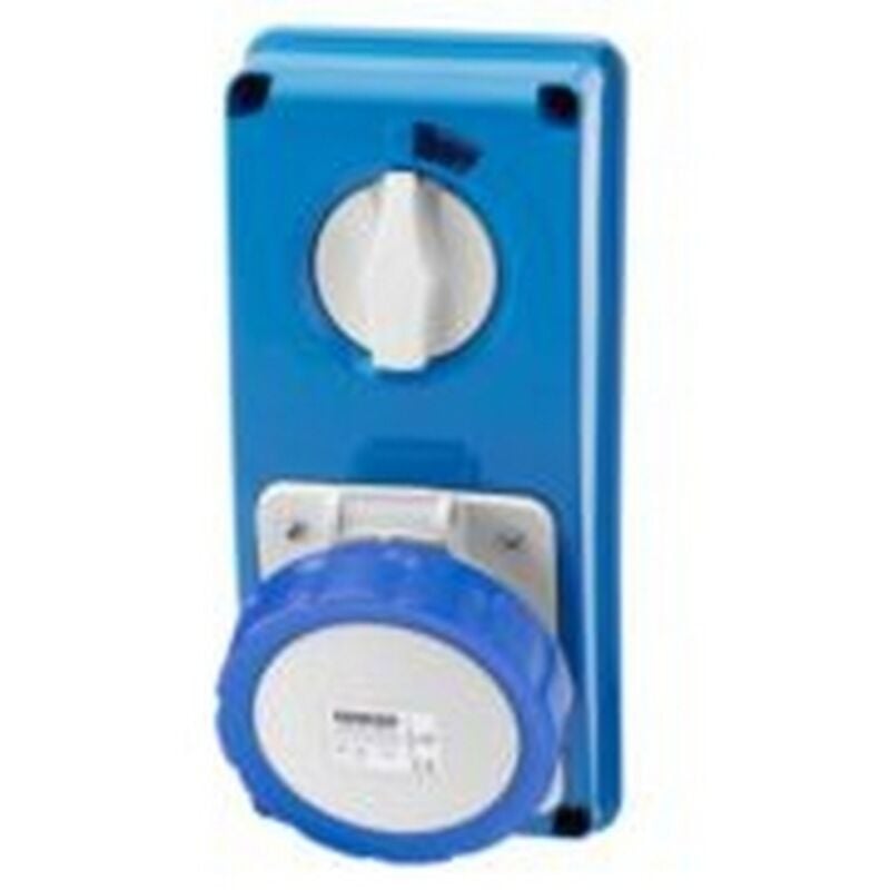 foto del prodotto gewiss - presa interbloccata verticale 2p t 32a ip67 gw66315n