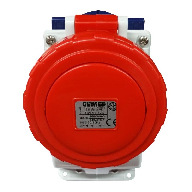 foto del prodotto gewiss presa interbloccata verticale 3p n t 16a ip55 gw66475