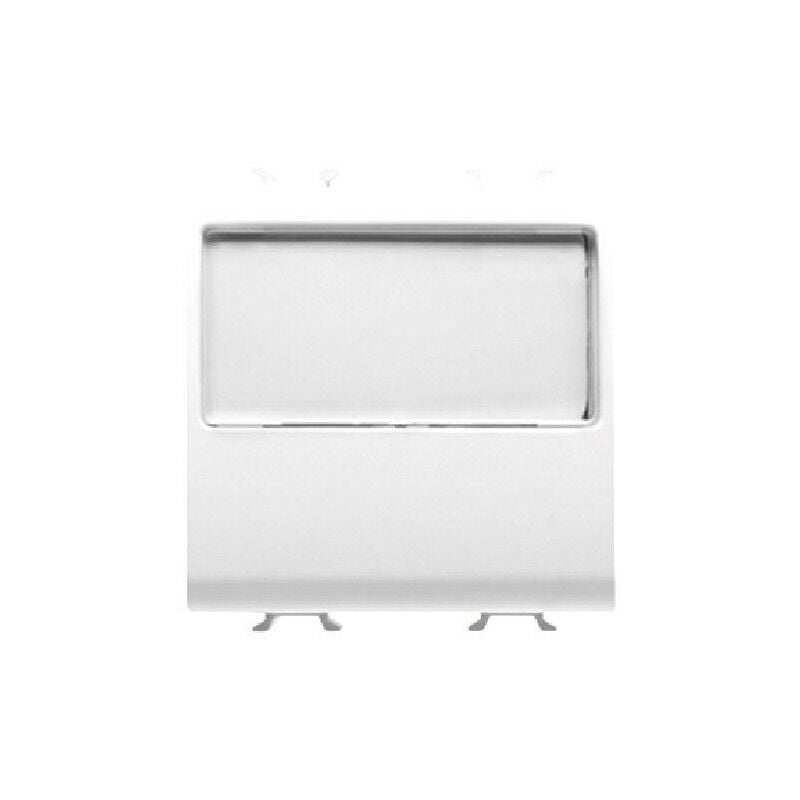 foto del prodotto gewiss pulsante 2m 1p na 10a targa portanome illuminabile b. cod. gw10191 
