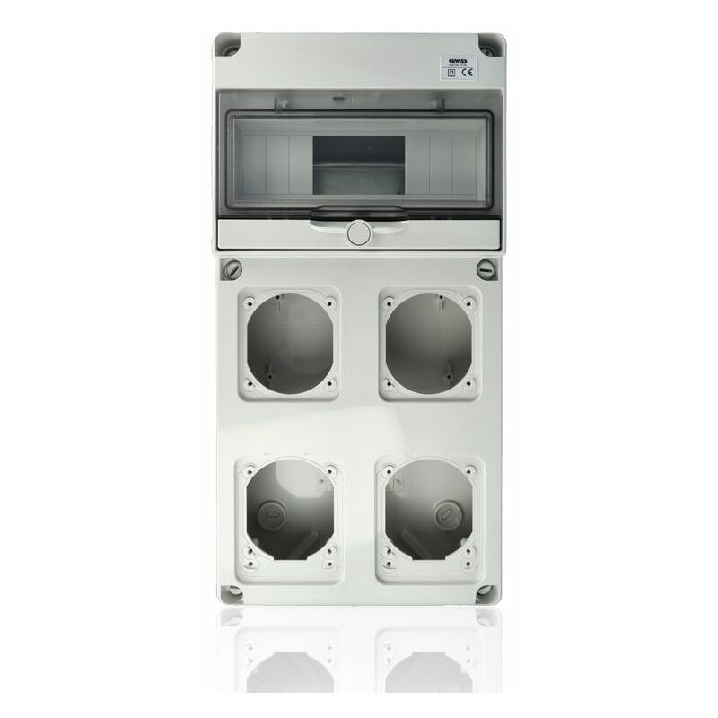 foto del prodotto gewiss - quadro stagno q-din 10 moduli 4 flange gw68003n