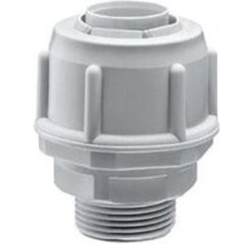 foto del prodotto gewiss raccordo universale diritto 11 4gas grigio run 40g. cod. dx56240 