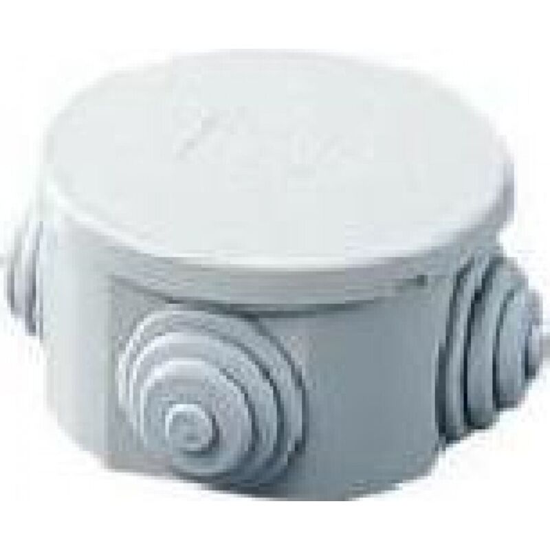 foto del prodotto gewiss scatola di derivazione cassetta di derivazione con coperchio basso a pressione ip44 diametro 80x40 pareti lisce gw44002