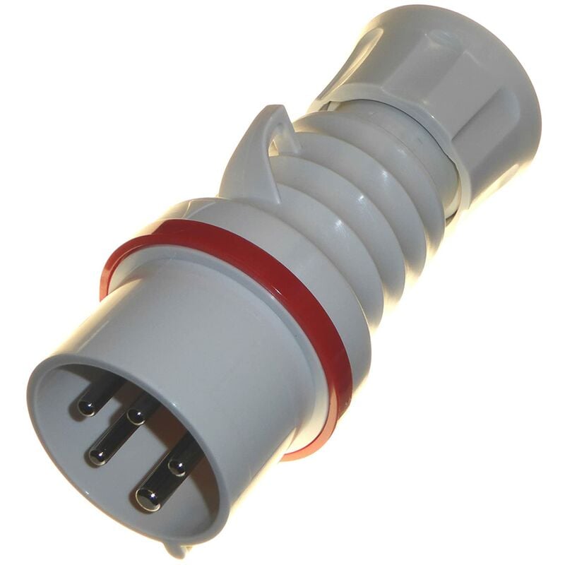 foto del prodotto gewiss spina mobile dritta hp ip44 ip54 3p n t 16a 380 415v rosso 6h cablaggio a vite