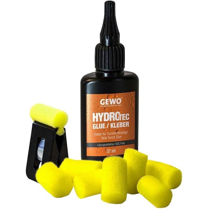 foto del prodotto gewo hydrotec colla per ping pong a base d acqua, approvata ittf per racchette da ping pong, colla senza solventi per tutti i rivestimenti tt, con